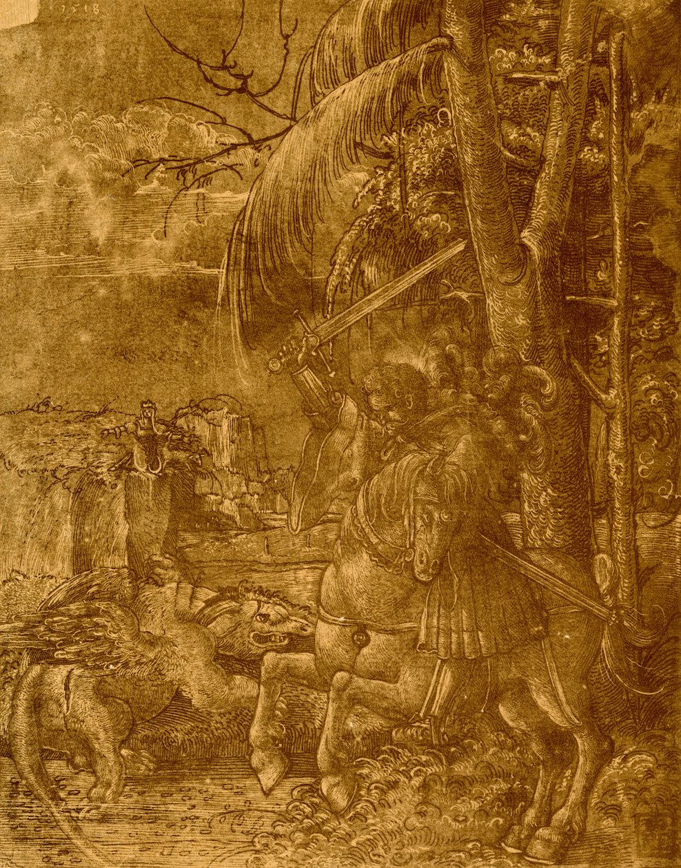 São Jorge matando o dragão de German School