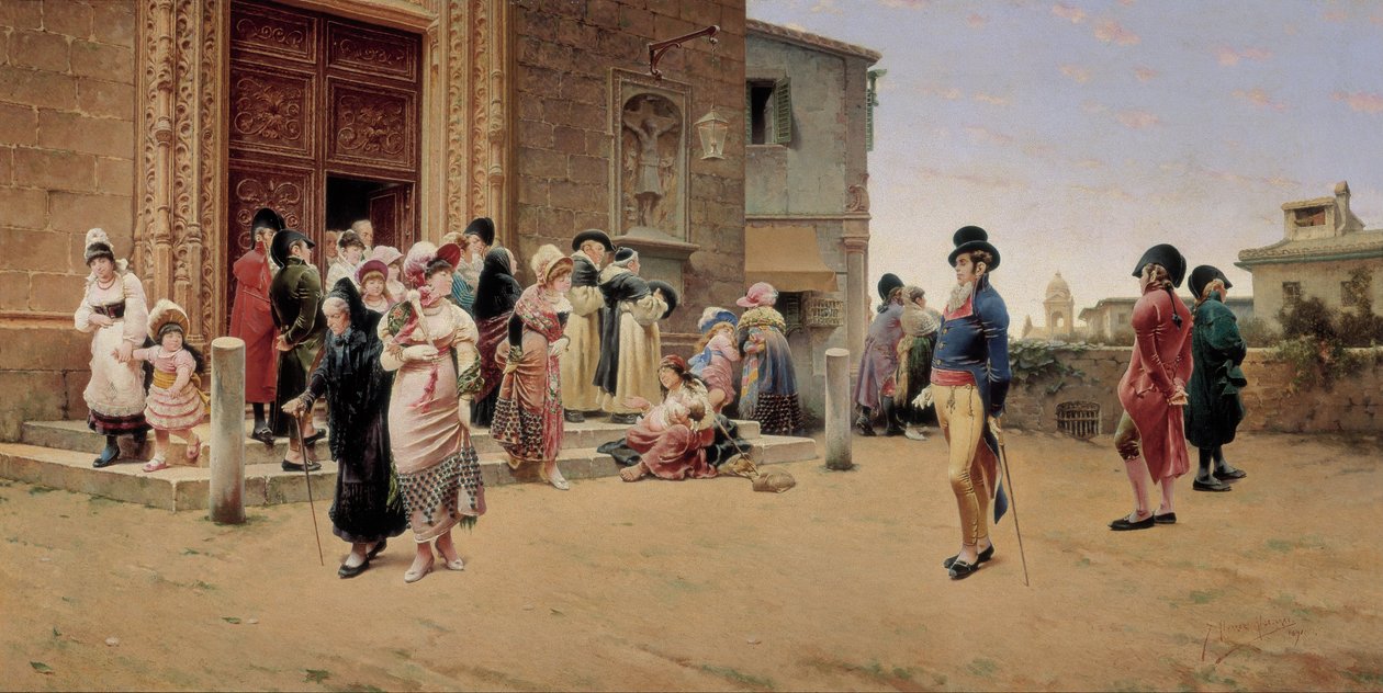 Saindo da Igreja de Germán Álvarez Algeciras