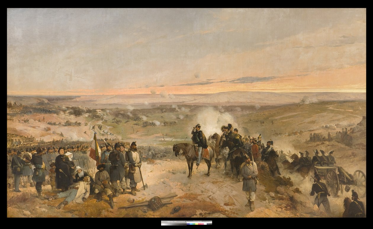 Batalha de Chernaya de Gerolamo Induno