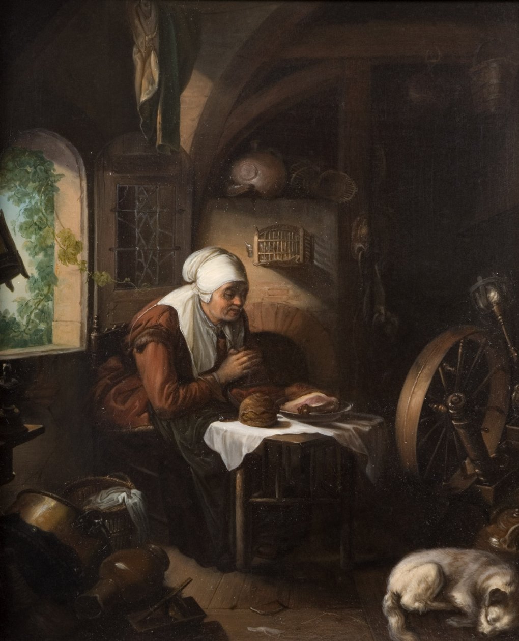Graça Antes da Carne de Gerrit Dou