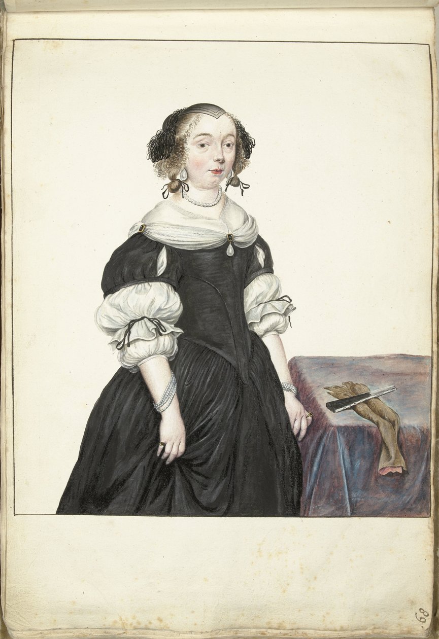 Retrato de uma mulher de Gesina ter Borch