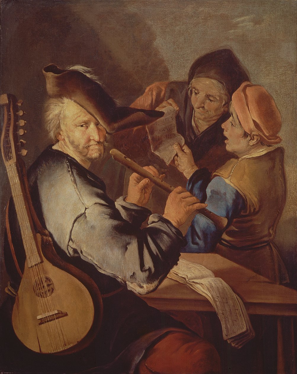 O flautista de Giacomo Francesco Cipper