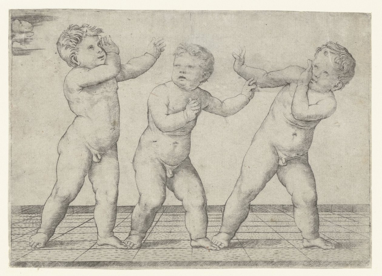 Três meninos nus de Giacomo Francia