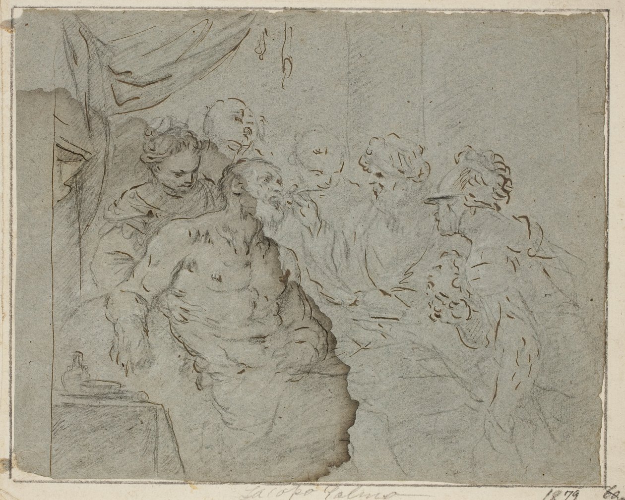 A morte de Sócrates (?) de Giambattista Langetti