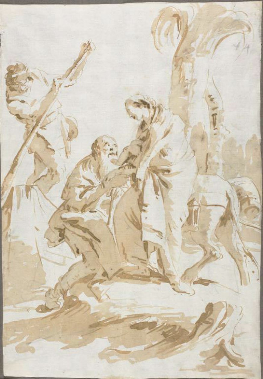 A fuga para o Egito de Giambattista Tiepolo