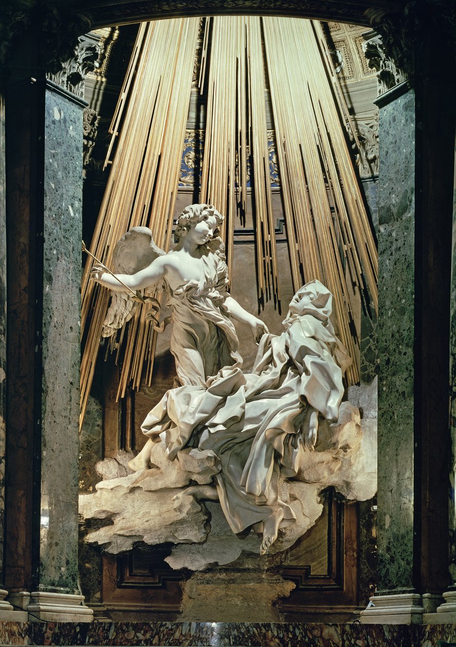 Êxtase de Santa Teresa (mármore) de Gian Lorenzo Bernini