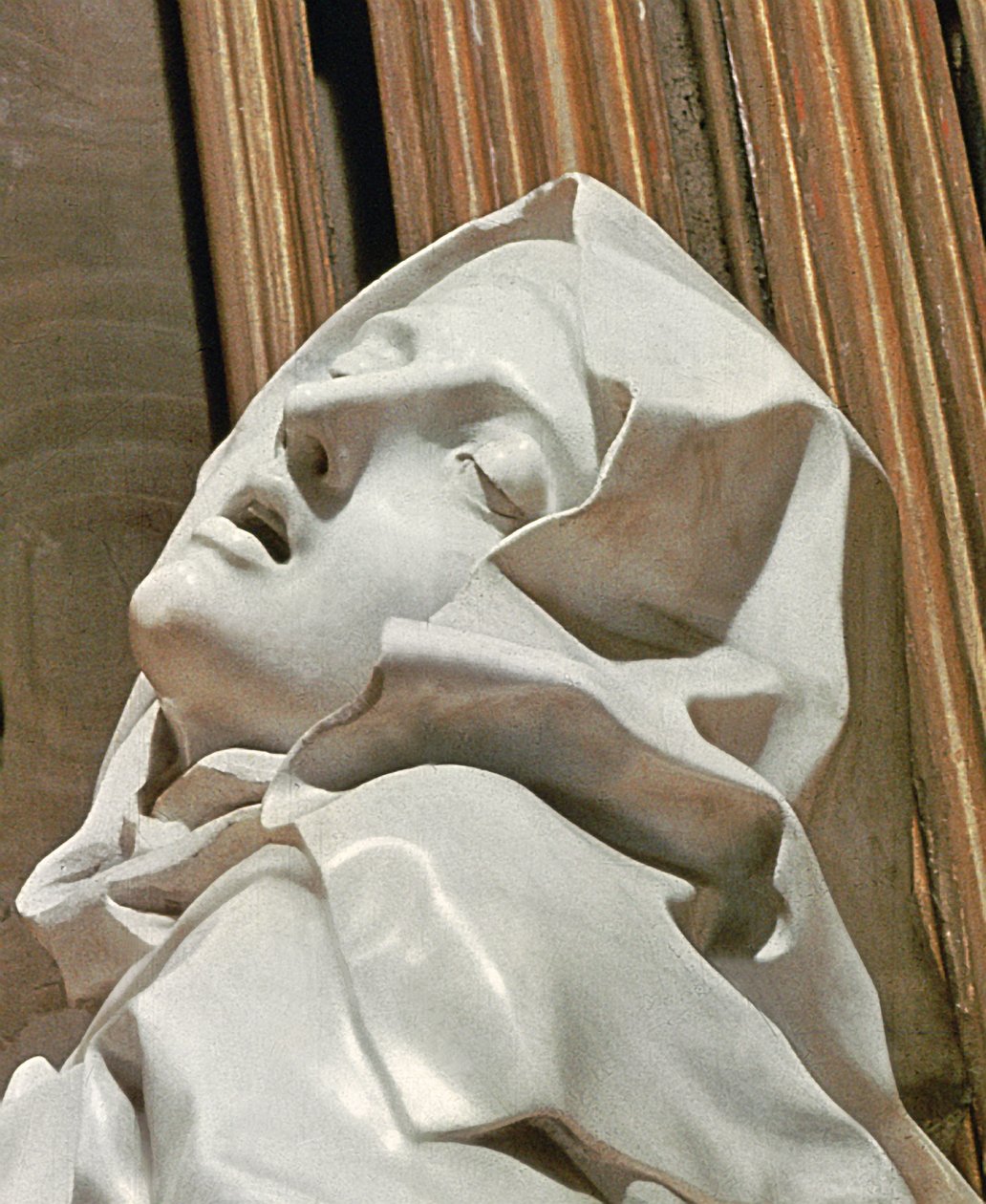 Êxtase de detalhe de mármore de Santa Teresa de 968 de Gian Lorenzo Bernini