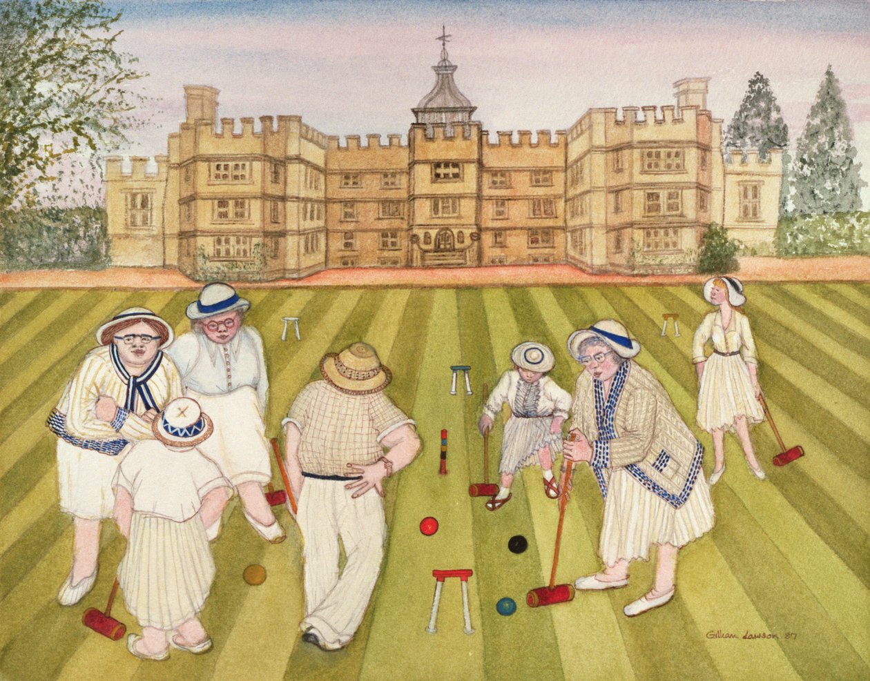 O jogo de Croquet de Gillian Lawson