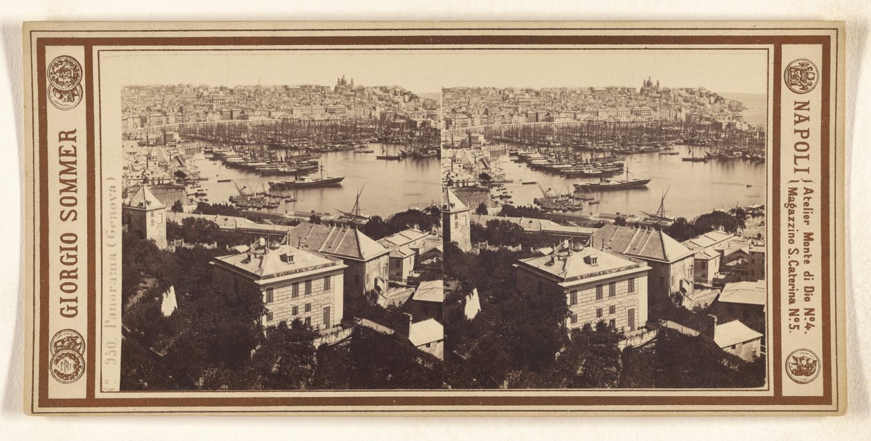 Panorama (Génova) de Giorgio Sommer