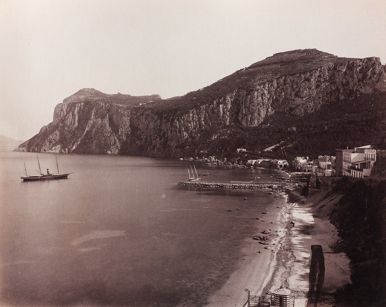 Vista panorâmica de Capri de Giorgio Sommer