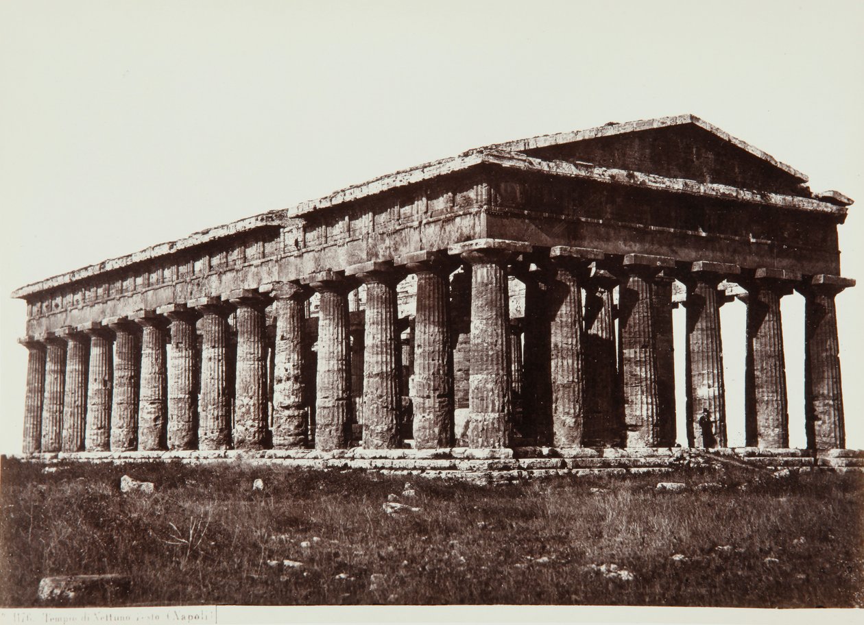 Templo de Netuno em Paestum de Giorgio Sommer