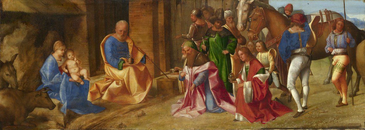 Adoração dos Magos, c.1490 de Giorgione da Castelfranco