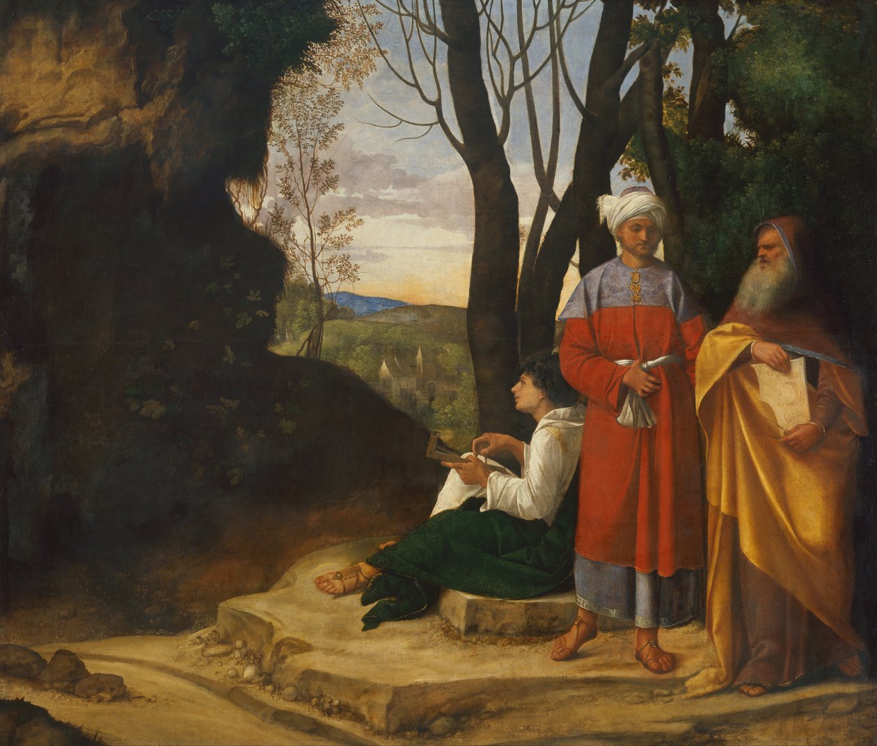 Três filósofos de Giorgione da Castelfranco