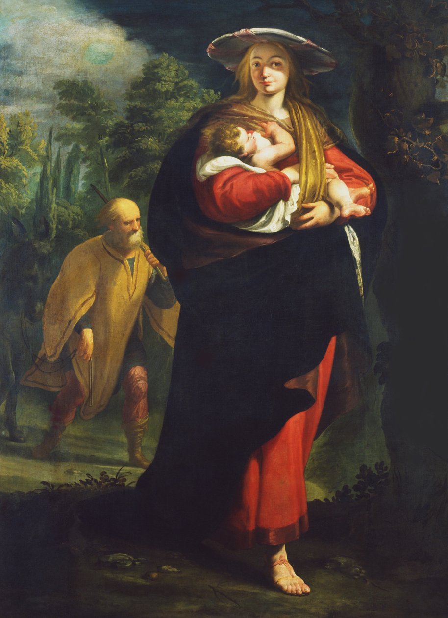 Voo para o Egito de Giovanni Andrea Ansaldo