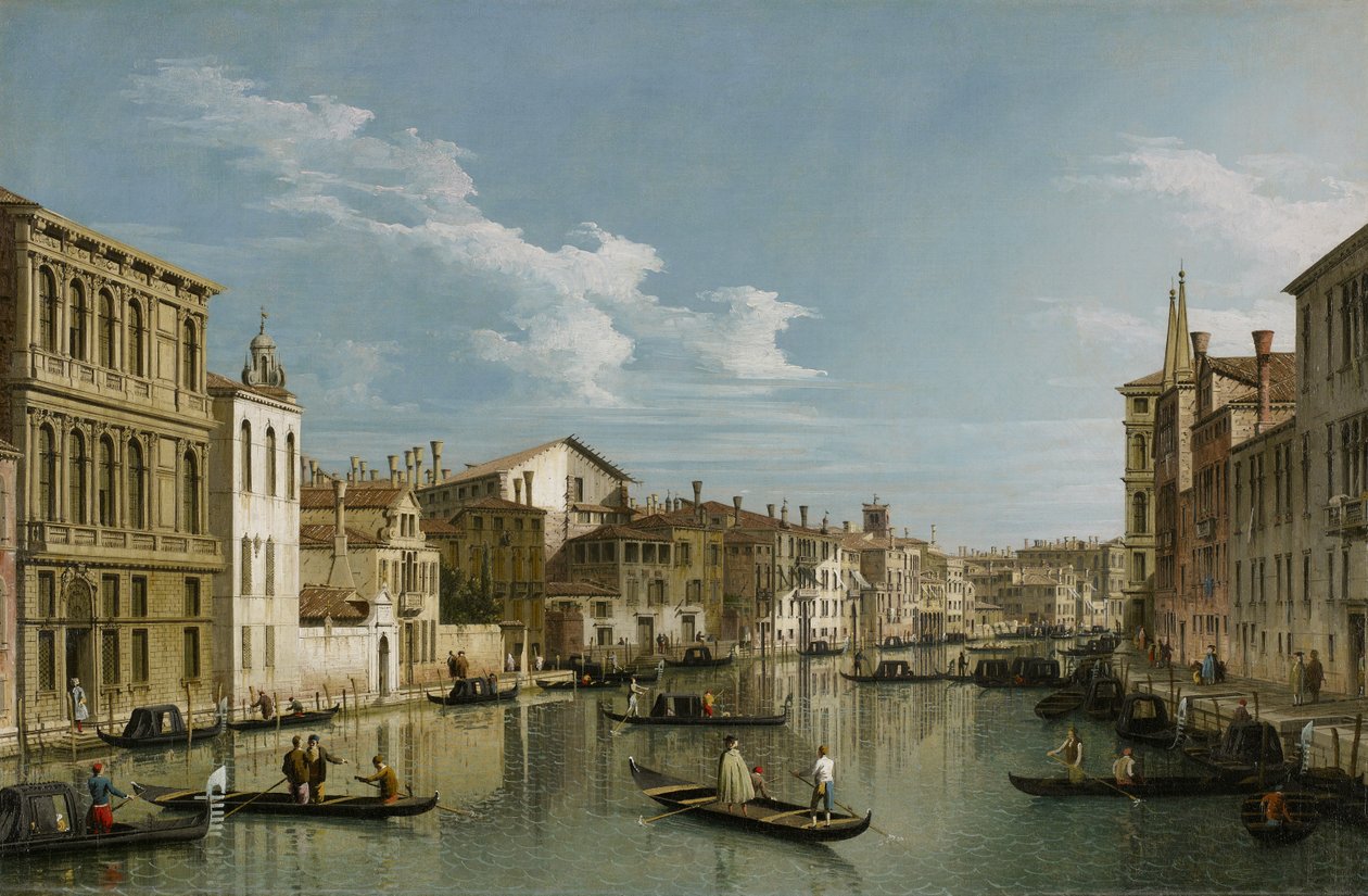 Grande Canal do Palazzo Flangini ao Palazzo Bembo, c.1740 de Giovanni Antonio Canal