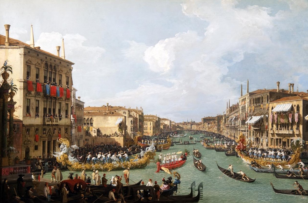 A regata no Grande Canal de Giovanni Antonio Canal
