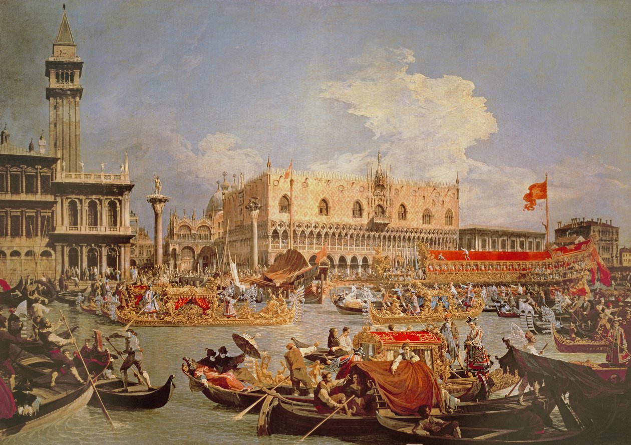 Retorno do Bucintoro no Dia da Ascensão de Giovanni Antonio Canal