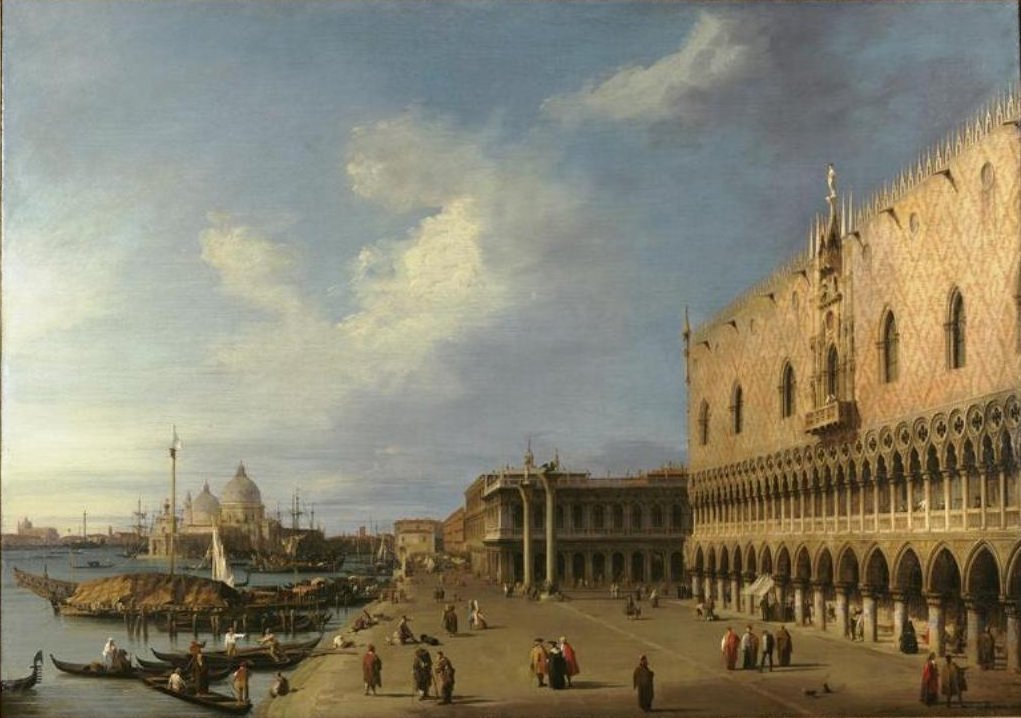 Vista, de, molo de Giovanni Antonio Canal