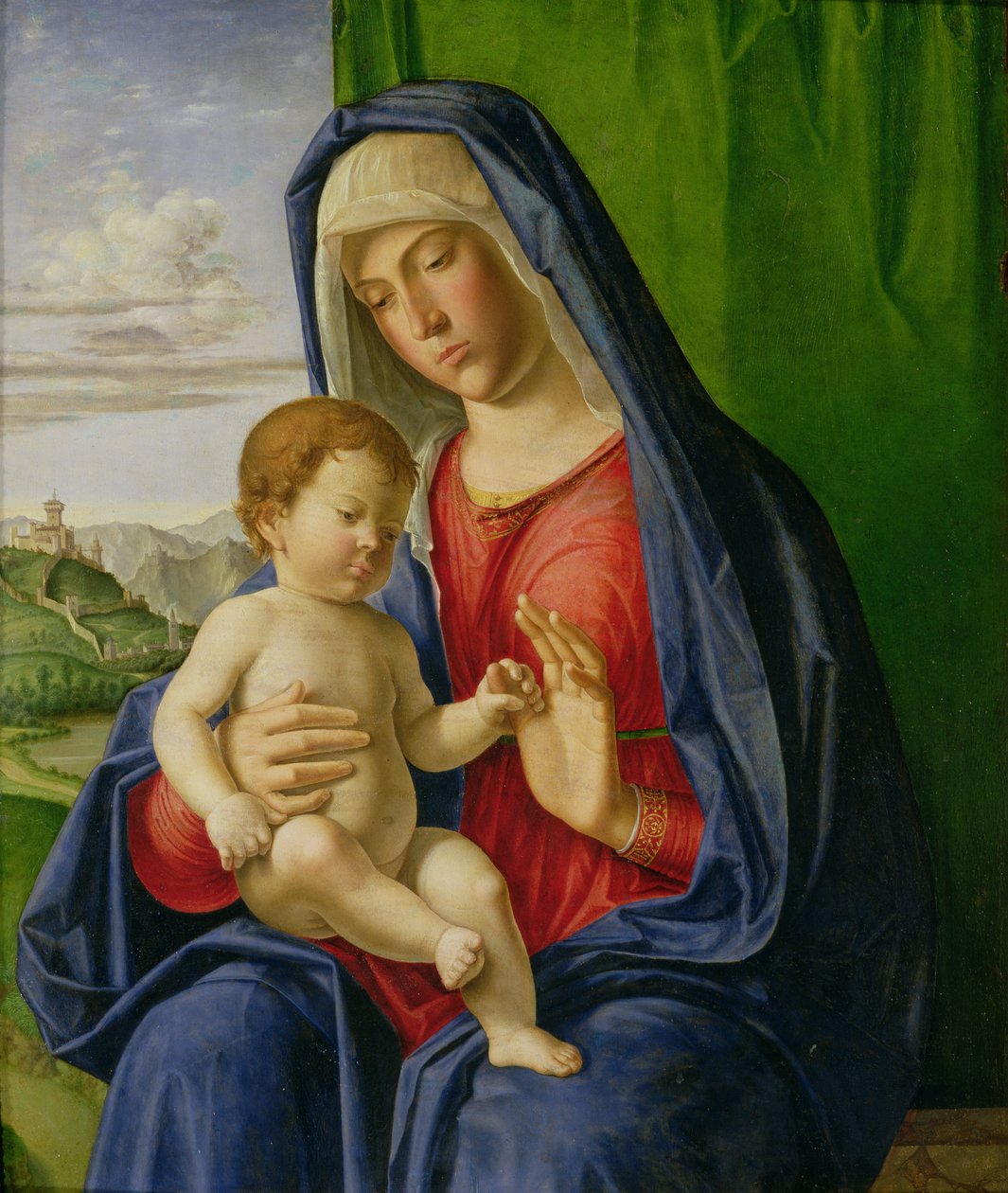 Madonna e criança, de 1490 de Giovanni Battista Cima da Conegliano