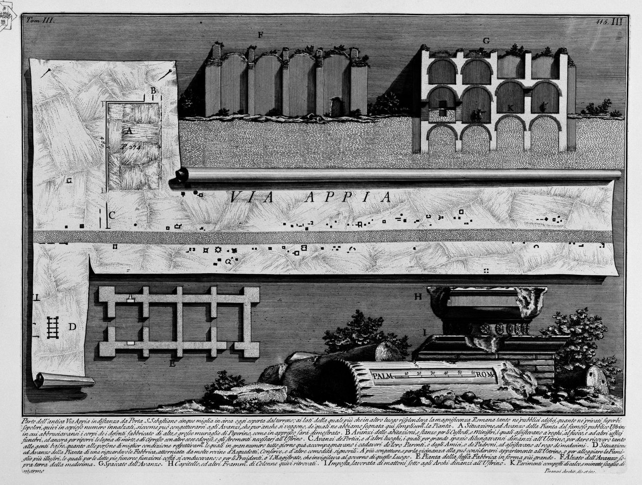 Via Appia de Giovanni Battista Piranesi