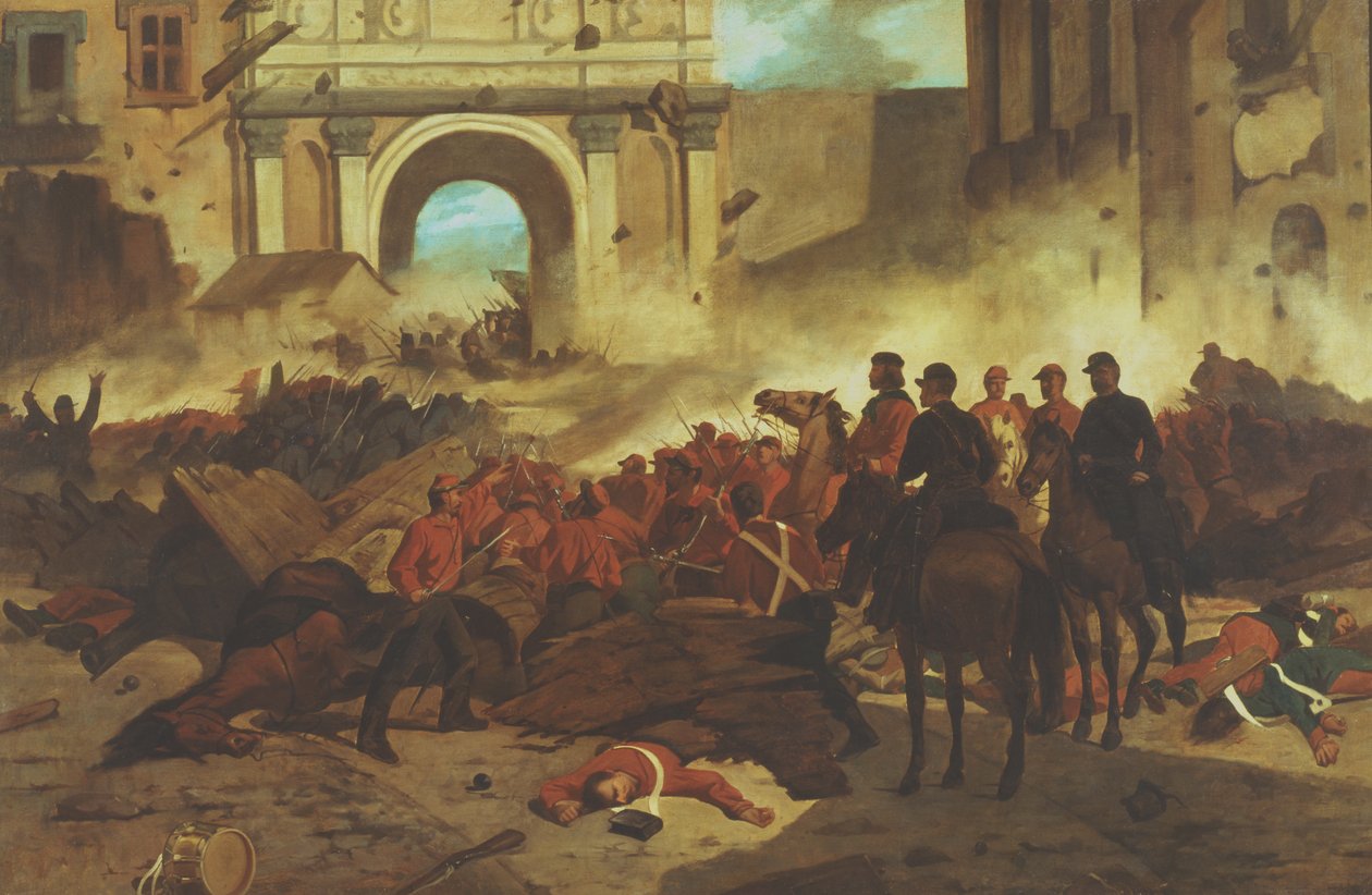 Garibaldi em Palermo de Giovanni Fattori
