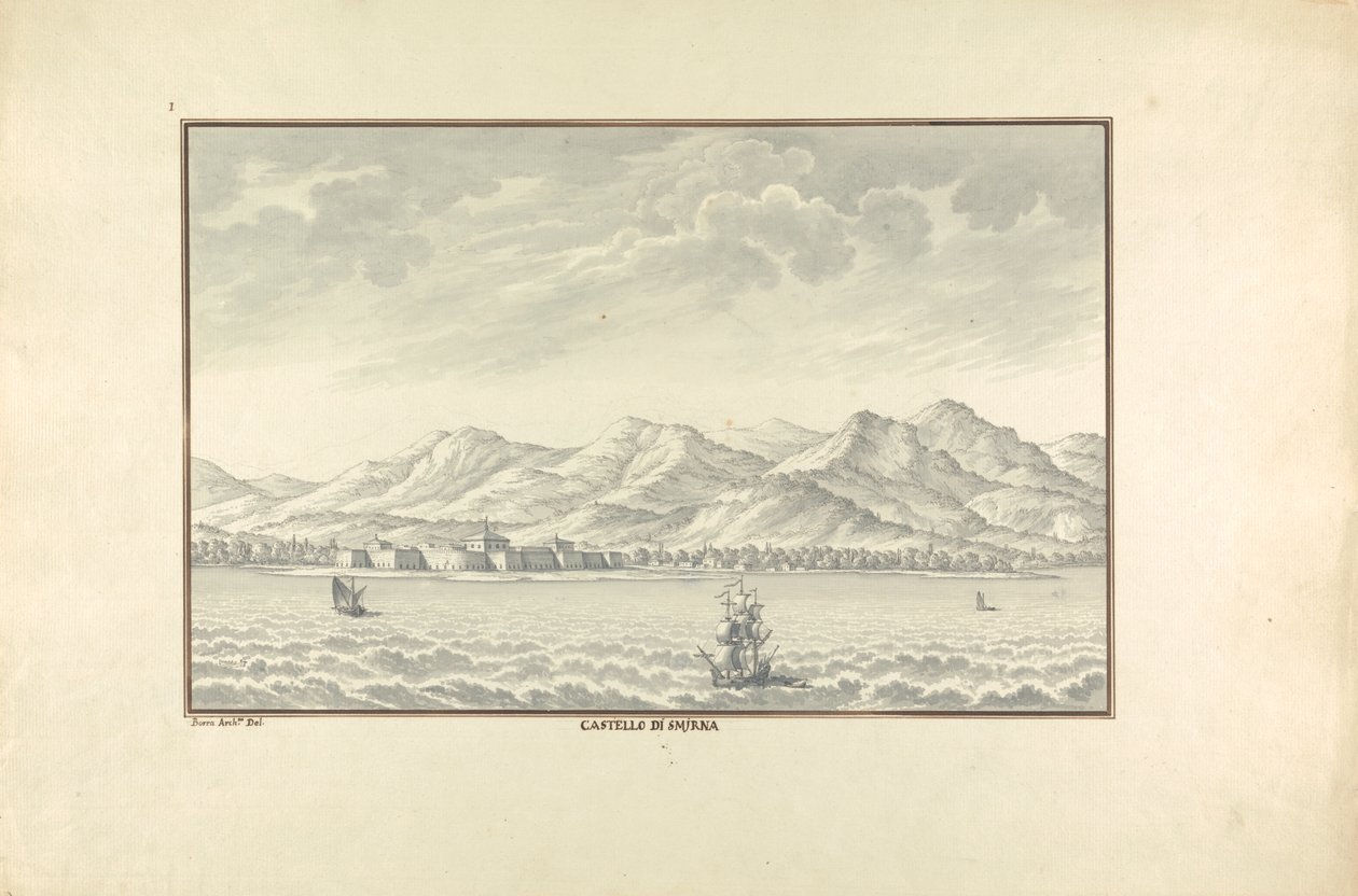 Castelo de Smirna de Giovanni Battista Borra
