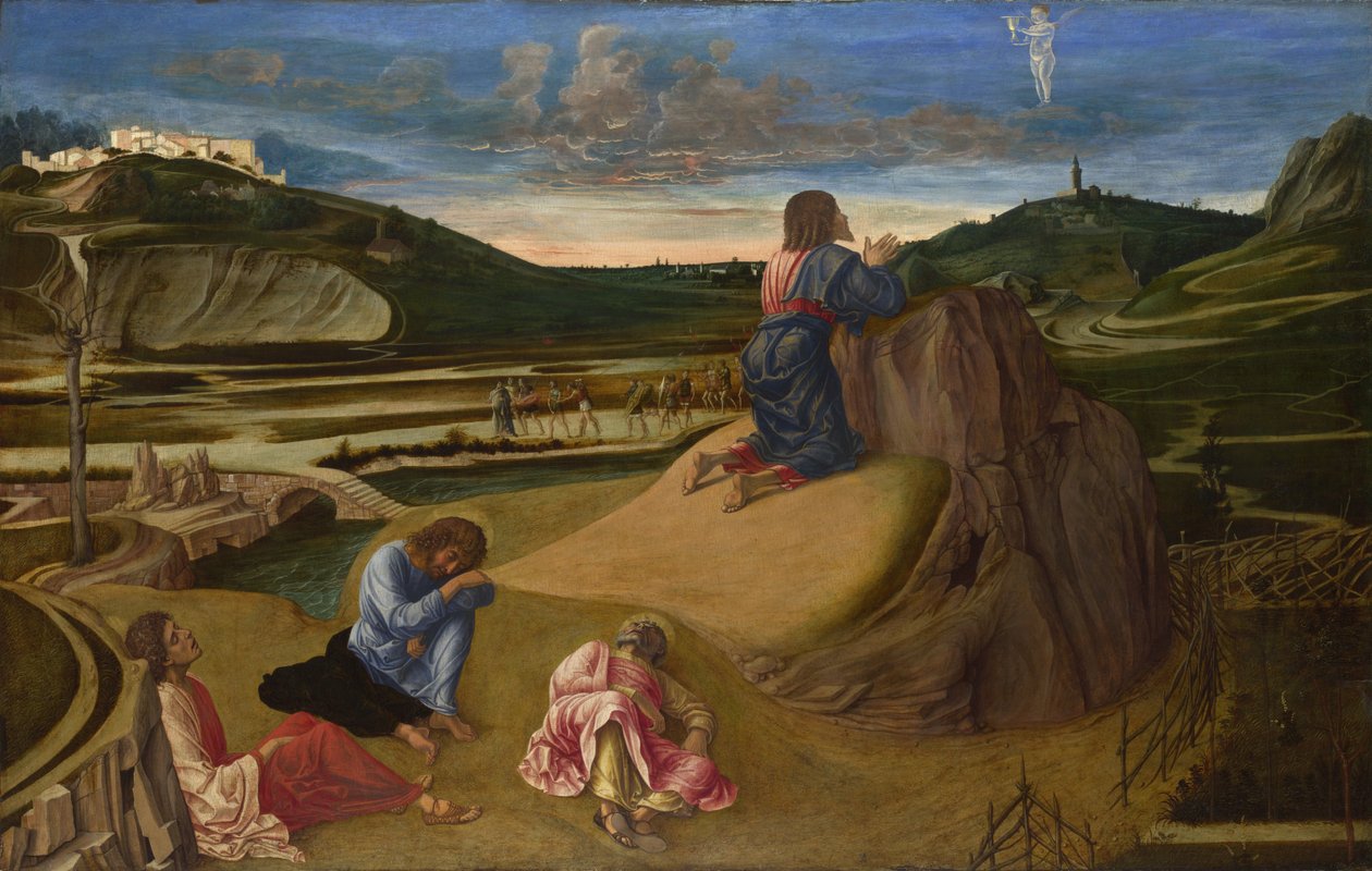 A agonia no jardim, ca 1465 de Giovanni Bellini