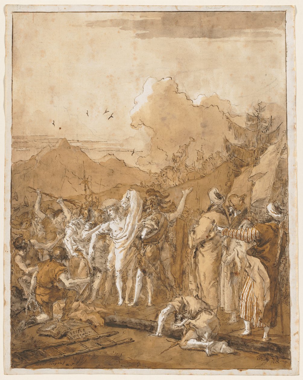 O Despir-se de Cristo, c. 1785-1790. de Giovanni Domenico Tiepolo