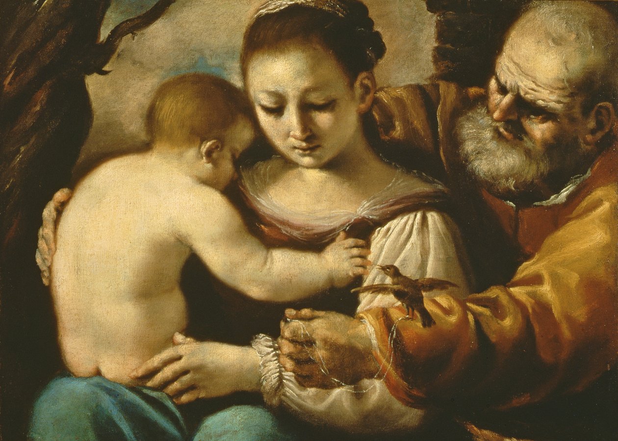 familia sagrada de Giovanni Francesco Barbieri