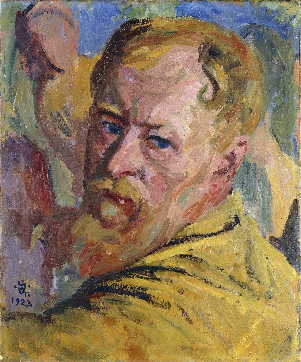 Auto-retrato, 1923 de Giovanni Giacometti