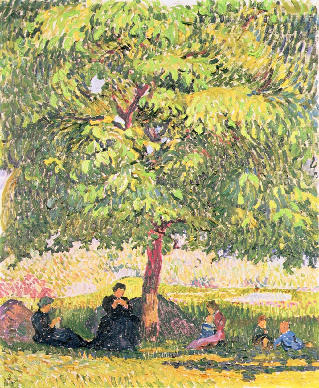 Sob a nogueira de Giovanni Giacometti