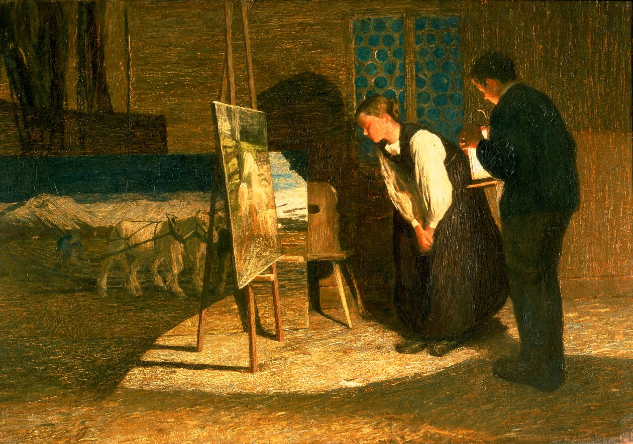 Meus Modelos (óleo sobre tela) de Giovanni Segantini