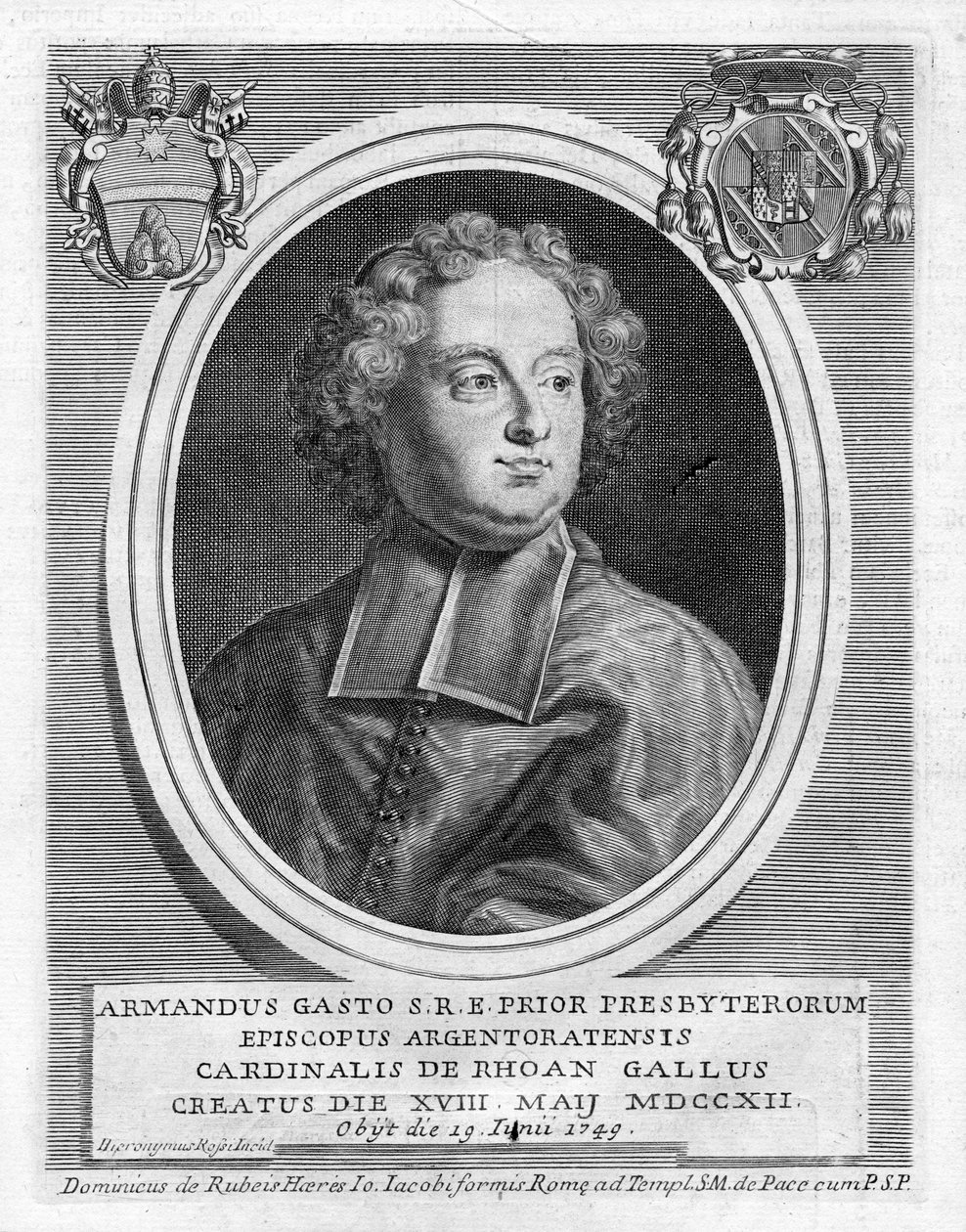 retrato gravado de Girolamo Rossi
