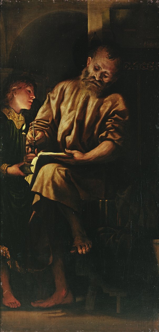 São Mateus e o Anjo de Girolamo Romanino
