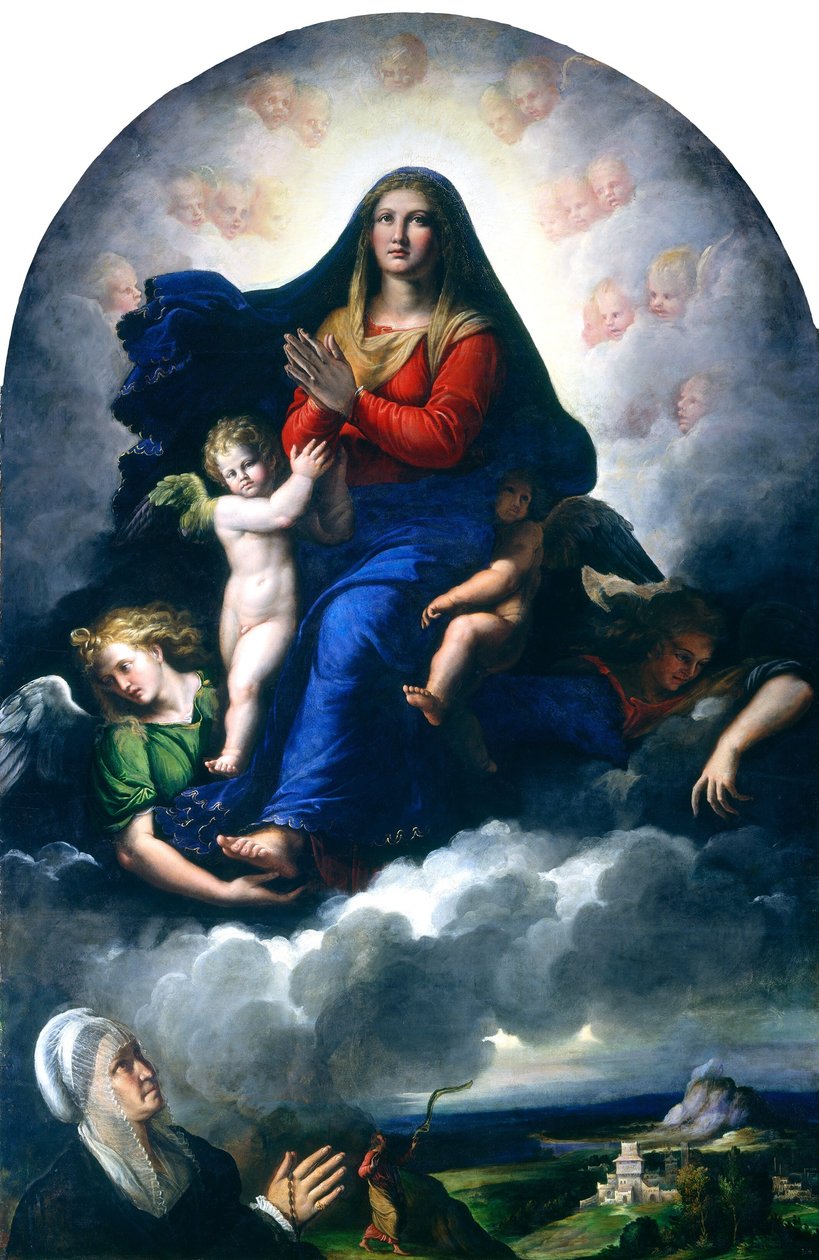 A Aparição da Virgem de Girolamo da Carpi