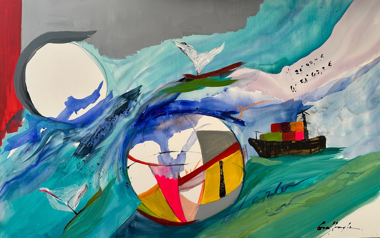 Ad sidera II (pintura) de Gisela Gaffoglio