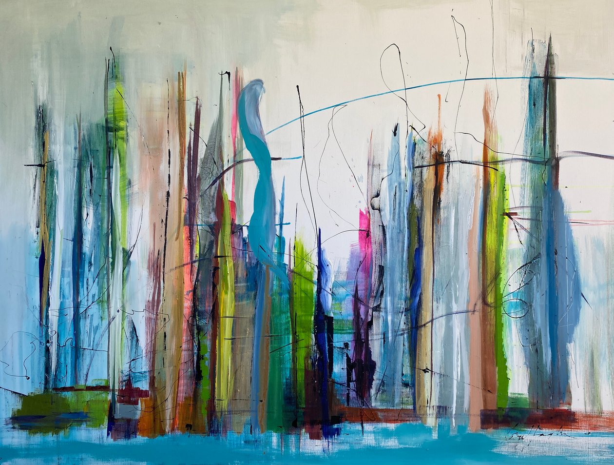 Todos juntos (pintura) de Gisela Gaffoglio
