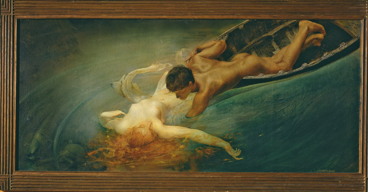 A Sereia (Abismo Verde) 1893 de Giulio Aristide Sartorio