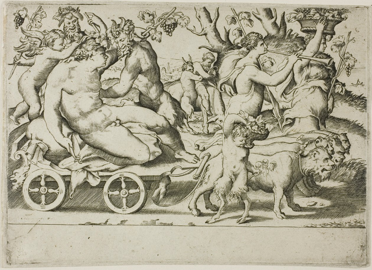 O triunfo de Baco de Giulio Bonasone