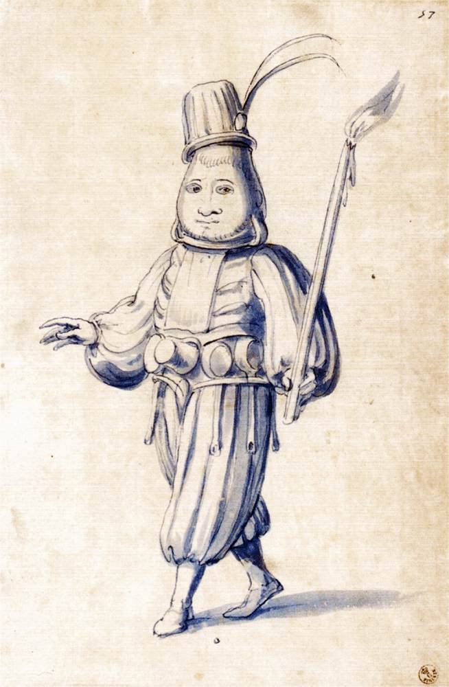 Figurino de um cozinheiro de Giuseppe Arcimboldo