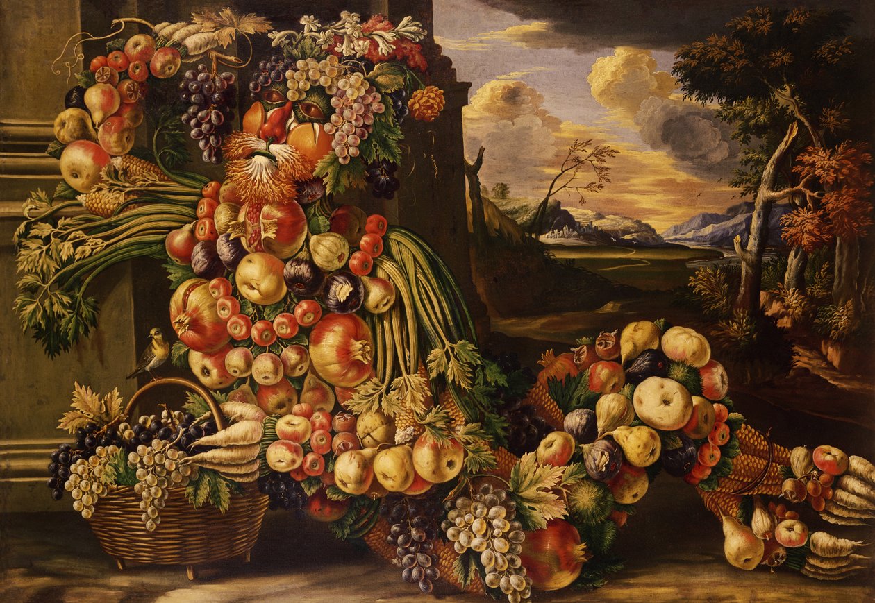 Figura sentada do verão, 1573 de Giuseppe Arcimboldo