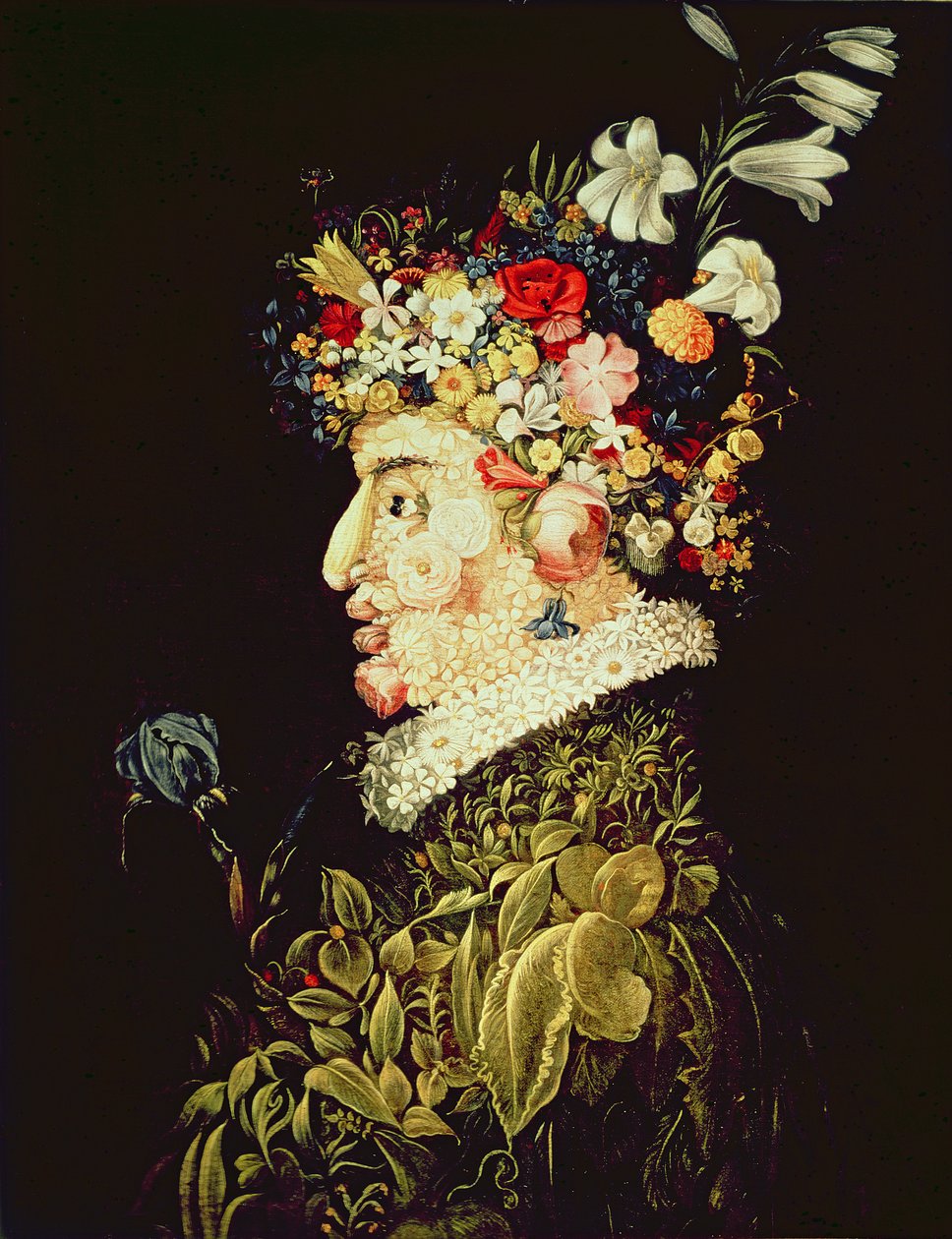 Primavera (óleo) de Giuseppe Arcimboldo