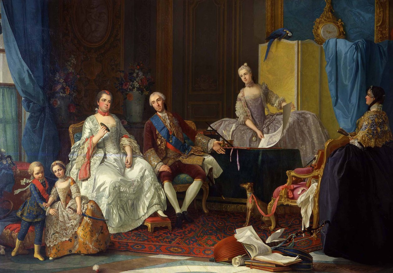 A família de Filipe de Parma de Giuseppe Baldrighi