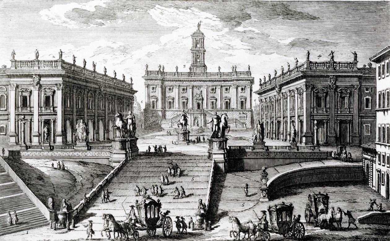 Piazza del Campidoglio de Giuseppe Vasi