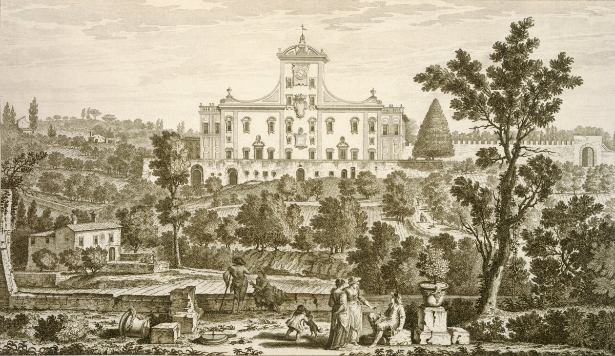 Villa Ricci em Pozzolatico de Giuseppe Zocchi