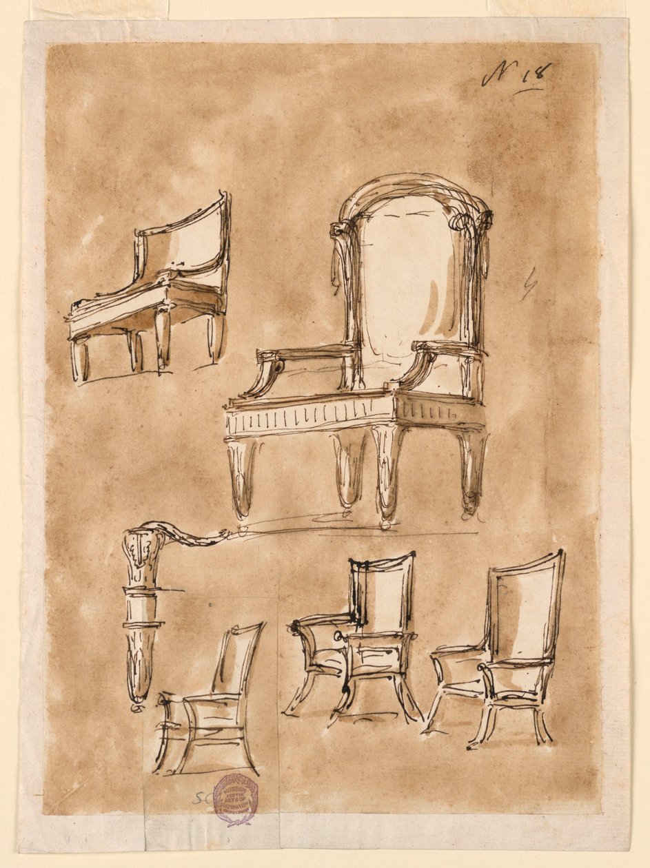 Quatro cadeiras de Giuseppe Barberi