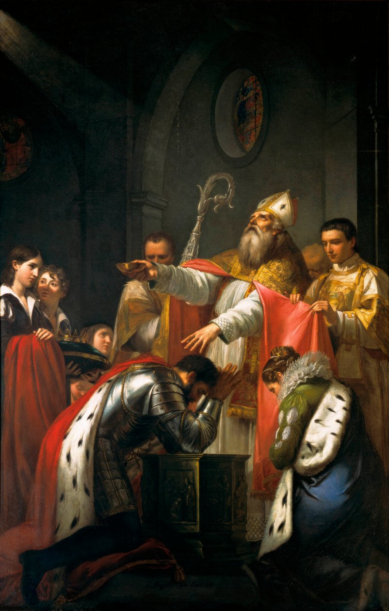 O Batismo de Clóvis I de Giuseppe Bezzuoli