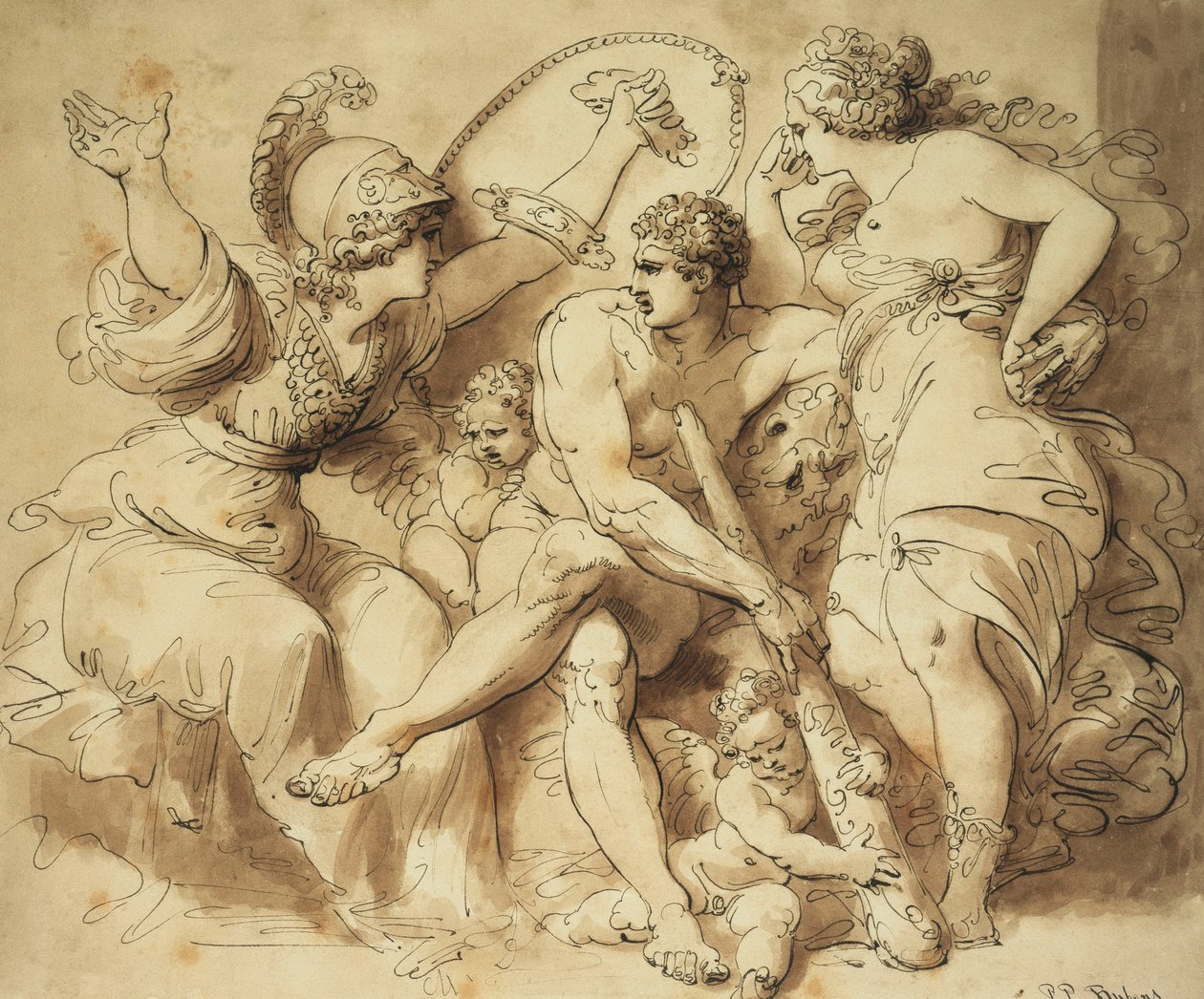 Hércules na encruzilhada, de Giuseppe Cades