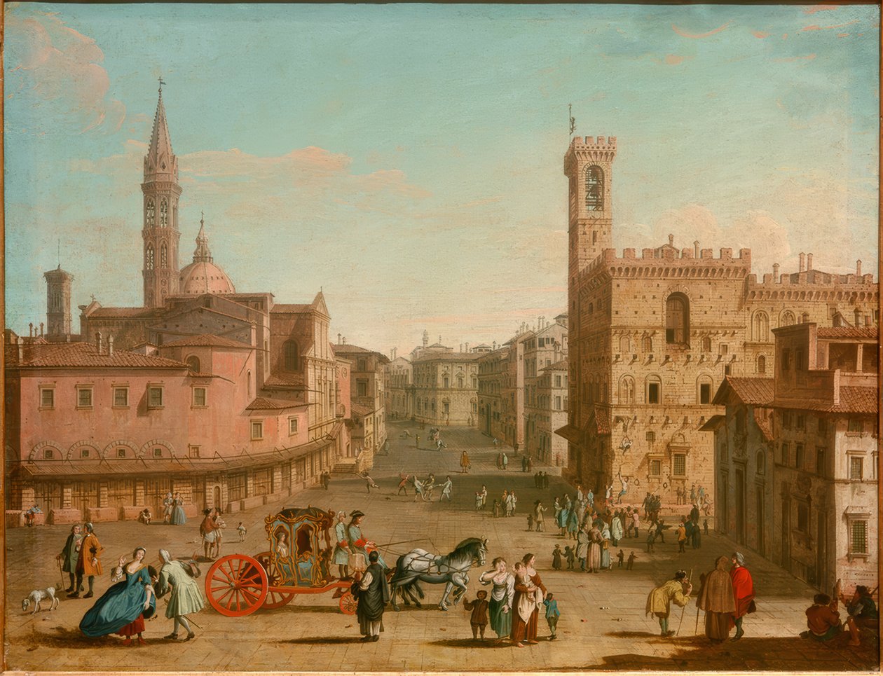 Die Piazza San Firenze de Giuseppe Zocchi