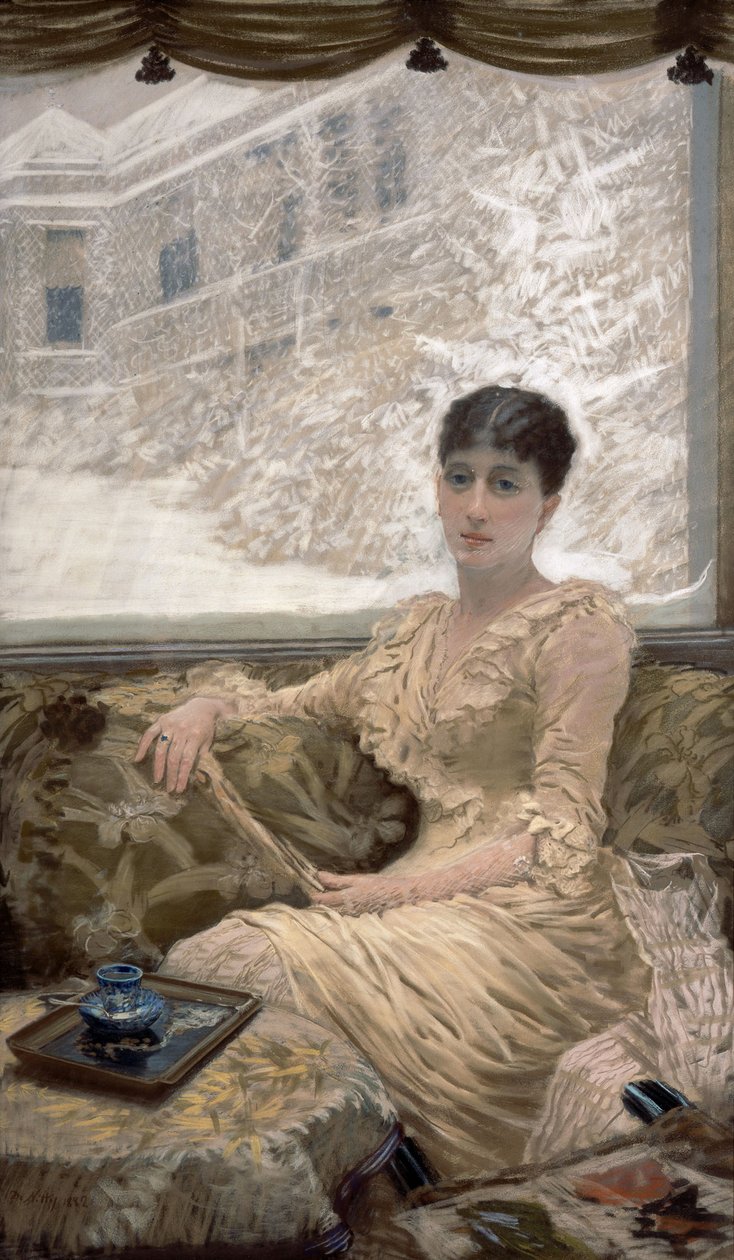 Dia de inverno de Giuseppe de Nittis